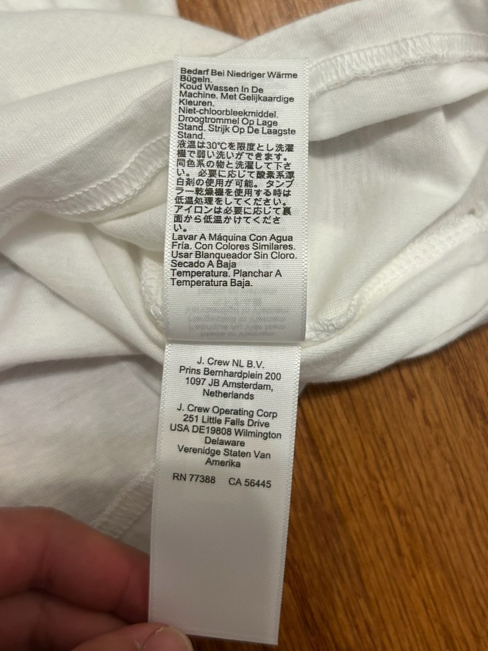 J.Crew Vintage Jersey White Classic Tee Shirt Minimalist Cotton Top L - Picture 6 of 7